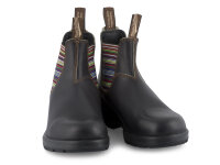 Blundstone - Modell 1409 Striped Elastic V-Cut Boots - Hochwertige Stiefel PU/TPU der 500 Series  - Dark Brown - 3UK
